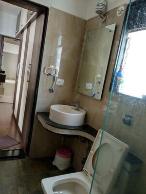 Bathroom in 3 BHK Apartment at Rachana My World, Baner – for Rent