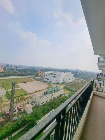 Balcony in 3 BHK Apartment at Omaxe The Palace, Gomti Nagar – for Rent