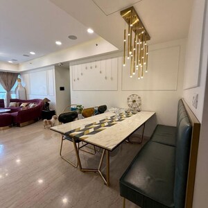 Living Room in 3 BHK Apartment at Lodha The Park, Century Mills – for Rent