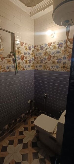 Bathroom in 2 BHK Builder Floor at Mahavir Enclave 1 – for Rent
