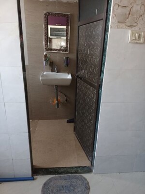 Bathroom in 1 BHK Apartment at Mahape – for Rent