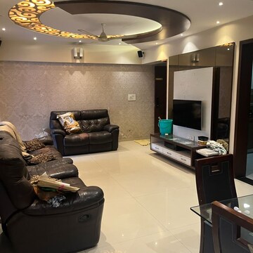 Living Room in 2.5 BHK Apartment at Jagtap Dairy – for Rent