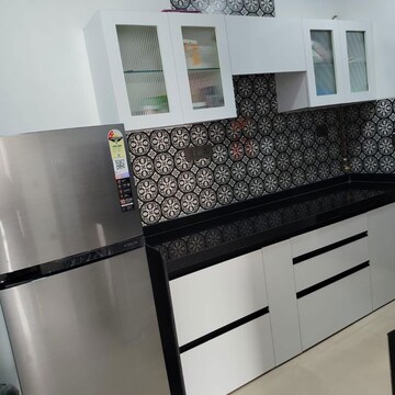 Kitchen in 3 BHK Apartment at Lodha Parkside, Kamala Mill – for Rent