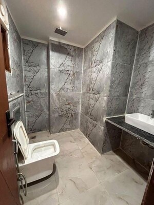 Bathroom in 3 BHK Builder Floor at Chattarpur – for Rent