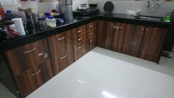 Kitchen in 1.5 BHK Apartment at Goel Ganga Aashiyana, Thergaon – for Rent