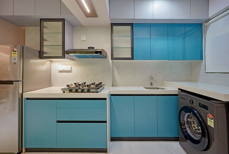 Kitchen, concrete-sai-swaroop 1 Bedroom 360 Sq.Ft. Apartment In Chembur Mumbai 9819411