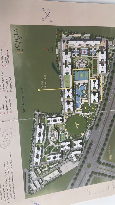 3.5 BHK + Servant Room Apartment For Sale in Sobha City Gurgaon