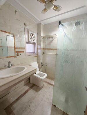 Bathroom in 2 BHK Builder Floor at Masjid Moth – for Rent