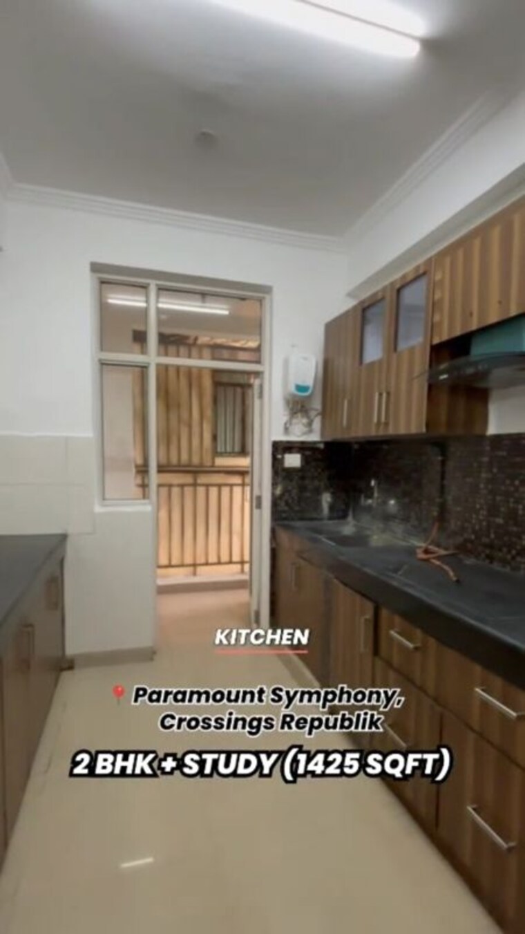 Kitchen, paramount-symphony 2.5 Bedroom 1425 Sq.Ft. Apartment In Sain Vihar Ghaziabad 9819506