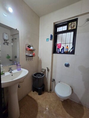 Bathroom in 2 BHK Apartment at Cosmos Horizon, Thane West – for Rent