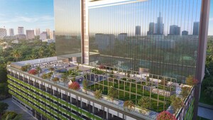 Balcony in  Office Space at Wagle Industrial Estate – for Sale