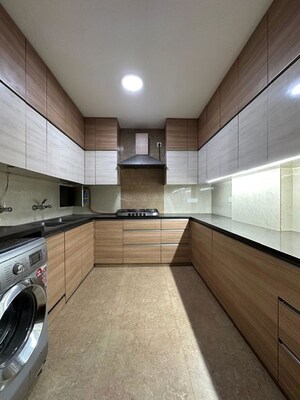 Kitchen in 3 BHK Builder Floor at Sarvapriya Vihar – for Rent