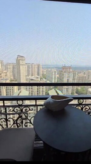 Balcony in 4 BHK Apartment at Hiranandani Estate Burlington, Ghodbunder Road – for Sale