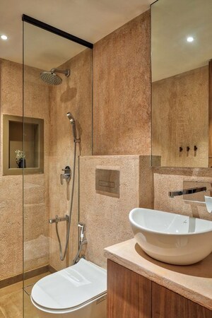 Bathroom in 3 BHK Apartment at Omkar CHS Chembur, Chembur – for Rent