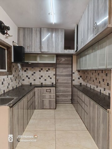 Kitchen in 3 BHK Apartment at Royal Nest, West Marredpally – for Rent