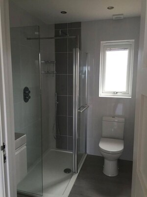 Bathroom in 4 BHK Apartment at Hubtown Seasons, Chembur – for Rent