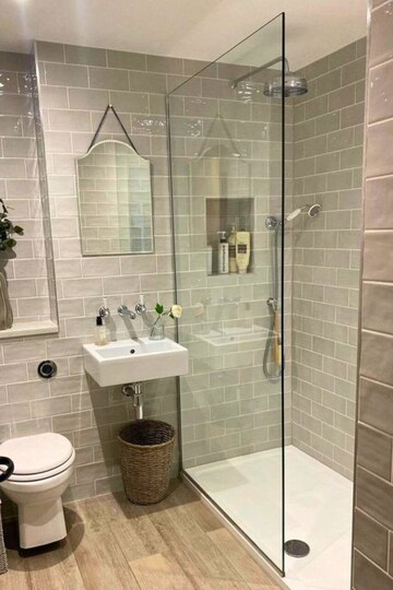 Bathroom in 4 BHK Apartment at Hubtown Seasons, Chembur – for Rent
