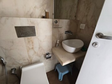 Bathroom in 3 BHK Apartment at Kanakia Codename Future A, Powai – for Rent