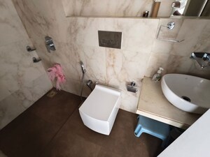 Bathroom in 3 BHK Apartment at Kanakia Codename Future A, Powai – for Rent