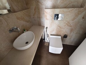 Bathroom in 3 BHK Apartment at Kanakia Codename Future A, Powai – for Rent