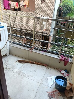 Balcony in 2 BHK Builder Floor at New Ashok Nagar – for Rent