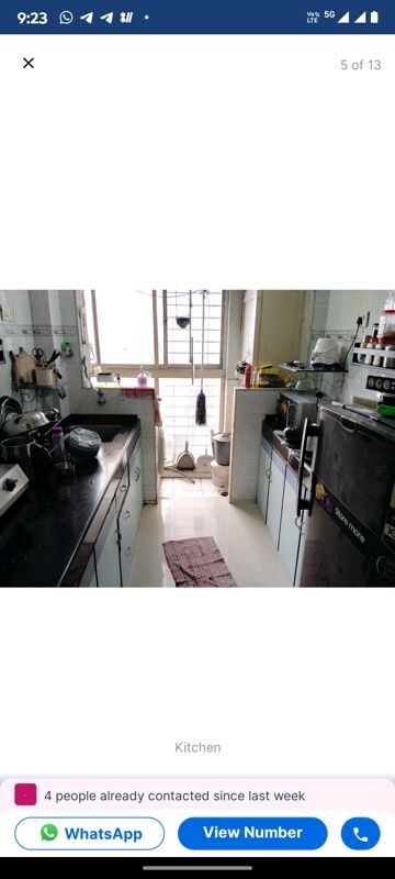 Team Area in 2 BHK Apartment at Kesar Residency, Kandivali West – for Rent