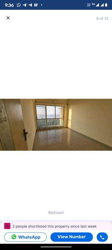2 BHK + Pooja Room Apartment For Rent in Ahuja Oceanic