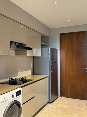 Kitchen in 1 RK Apartment at Hiranandani Estate Solitaire C, Ghodbunder Road – for Rent