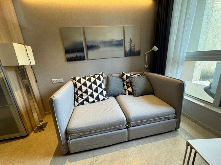 Living Room, hiranandani-estate-solitaire-c 1 RK 250 Sq.Ft. Apartment In Ghodbunder Road Thane 9819966