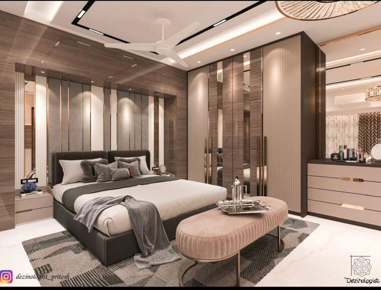 Master Bedroom, amina-apartment 3 Bedroom 1550 Sq.Ft. Apartment In Agripada Mumbai 9820016