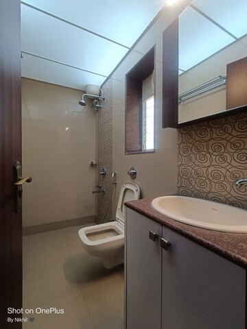 Bathroom in 3 BHK Apartment at K Raheja Vihar, Powai – for Rent