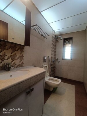 Bathroom in 3 BHK Apartment at K Raheja Vihar, Powai – for Rent