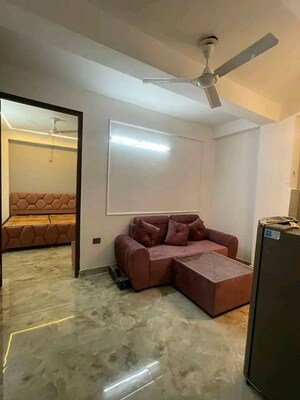 Living Room in 1 BHK Builder Floor at Chattarpur – for Rent