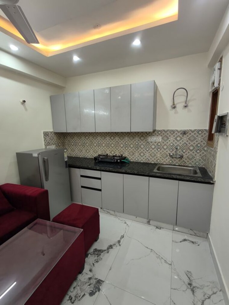 Kitchen, neb sarai 1 Bedroom 500 Sq.Ft. Apartment In Neb Sarai Delhi 9820304