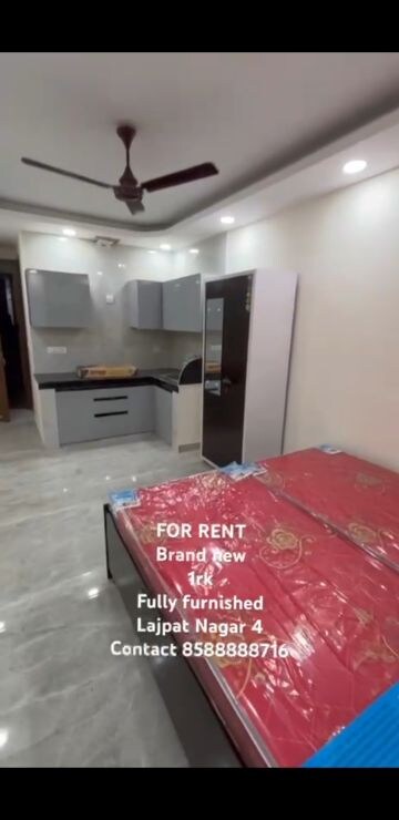 Bedroom in 1 BHK Builder Floor at Lajpat Nagar 4 – for Rent
