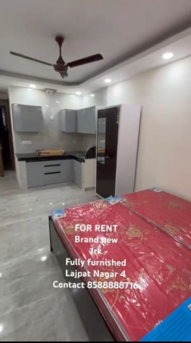 Bedroom, lajpat nagar 4 1 Bedroom 400 Sq.Ft. Builder Floor In Lajpat Nagar 4 Delhi 9820465