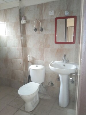 Bathroom in 3 BHK Apartment at Ajnara Homes, Sector 16b Greater Noida – for Rent