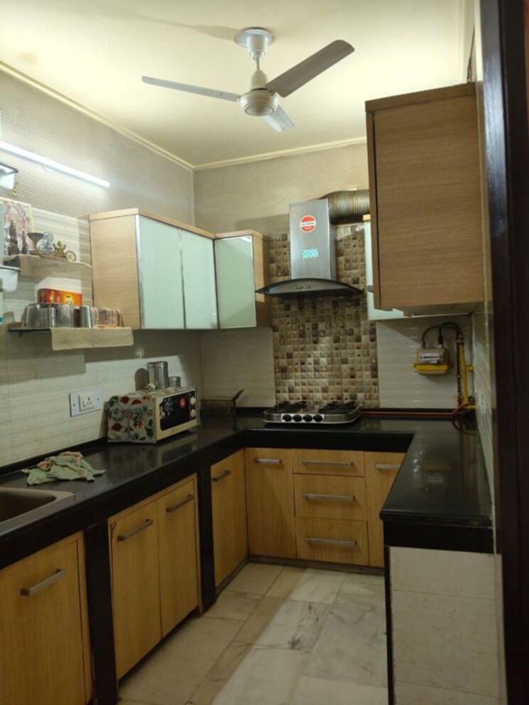 Kitchen, malviya nagar 3 Bedroom 1450 Sq.Ft. Builder Floor In Malviya Nagar Delhi 9334608