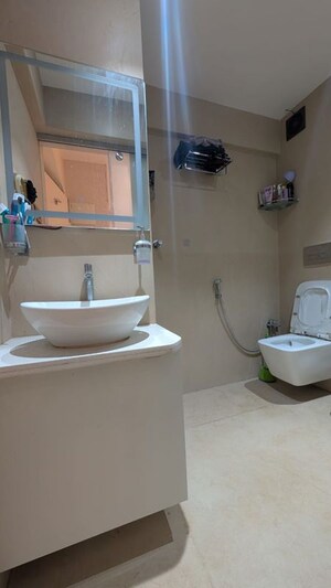 Bathroom in 1 RK Apartment at Royal Palms, Goregaon East – for Rent
