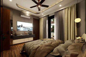 Bedroom in 4 BHK Builder Floor at BPTP Astaire Gardens, Sector 70a – for Sale