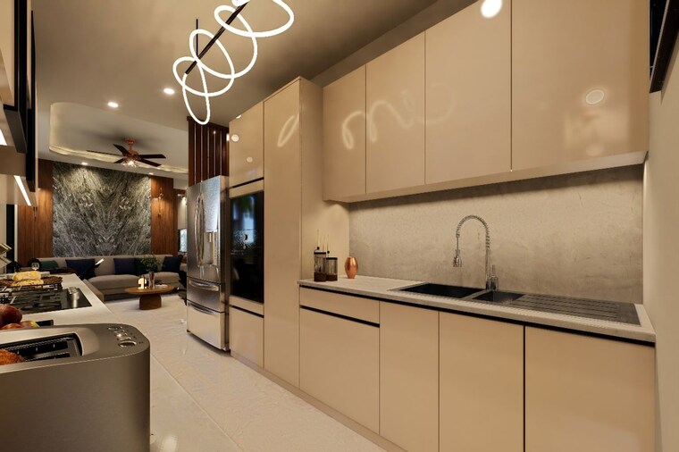 Kitchen, bptp-astaire-gardens 4 Bedroom 1800 Sq.Ft. Builder Floor In Sector 70a Gurgaon 9820866