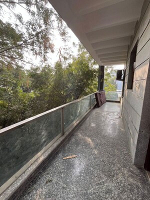 Balcony in 3 BHK Builder Floor at Sushant Lok I – for Rent