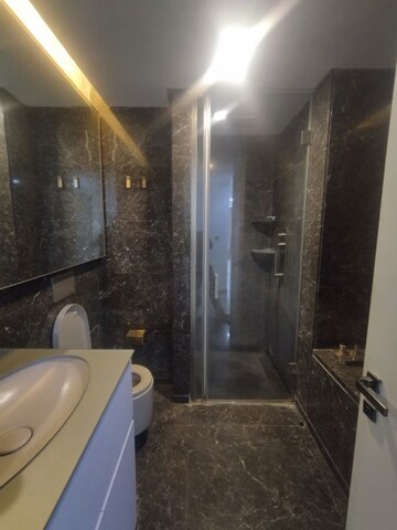 Bathroom in 4 BHK Apartment at Lodha World Crest, Worli – for Rent