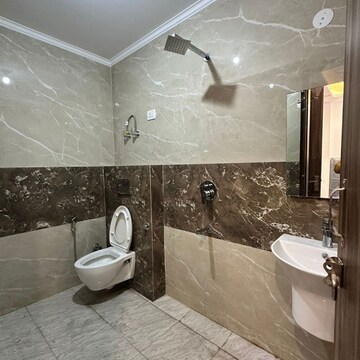 Bathroom in 2 BHK Builder Floor at Chattarpur – for Rent