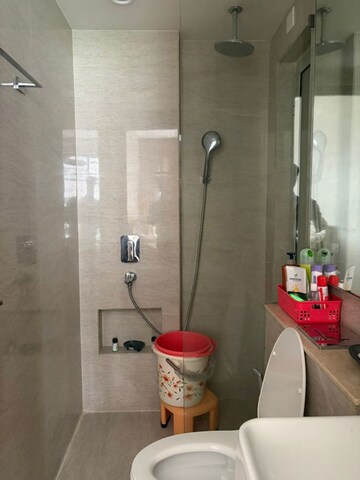 Bathroom in 3 BHK Apartment at Hiranandani Regent Hill, Powai – for Rent