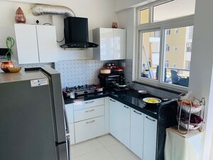 Kitchen in 3 BHK Apartment at Anukampa Sky Lounges, Mansarovar – for Rent