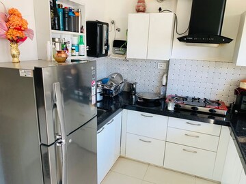 Kitchen in 3 BHK Apartment at Anukampa Sky Lounges, Mansarovar – for Rent