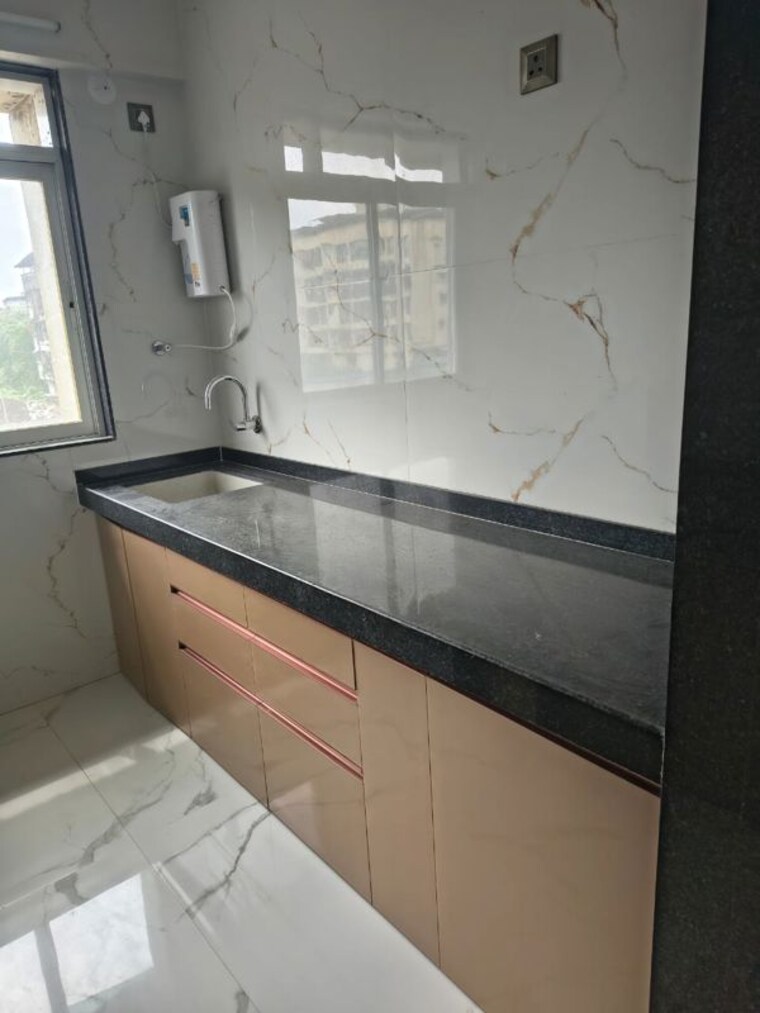 Kitchen, sikeria-sahyadri-elite 1 Bedroom 597 Sq.Ft. Apartment In Pisawali N V Thane 9823046