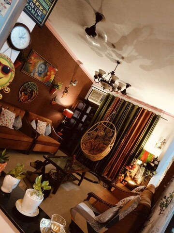 Living Room in 2 BHK Apartment at Jaipurias Sunrise Greens Zirakpur, Vip Road – for Rent