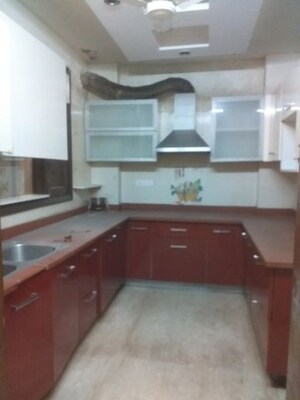 Kitchen in 3 BHK Builder Floor at East Patel Nagar – for Rent